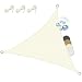 Sol Royal Tenda a vela impermeabile 3,6x3,6x3,6 m triangolare SolVision PS9 - protezione anti raggi UV - Crema - 360x360x360 cm