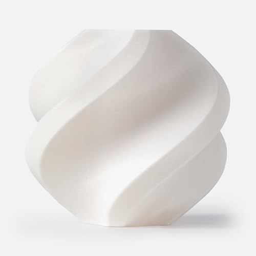 Bambu Lab ABS Filament 1.75mm 1kg Spool - High-Strength Heat-Resistant 3D Printer Filament Durable Low Warp Compatible with Bambu Lab & Most FDM 3D Printers White (40100) - Spool