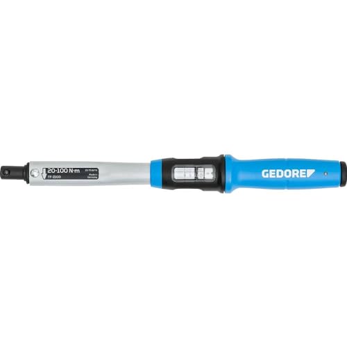 Image of GEDORE Torque wrench with spigot end, Dia. 16 mm, Switchable end, Scale, 40-200 Nm, 476 mm long, TF-Z200