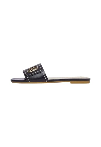 Mules plates en cuir Liu Jo sandales légères et nu-pieds femme