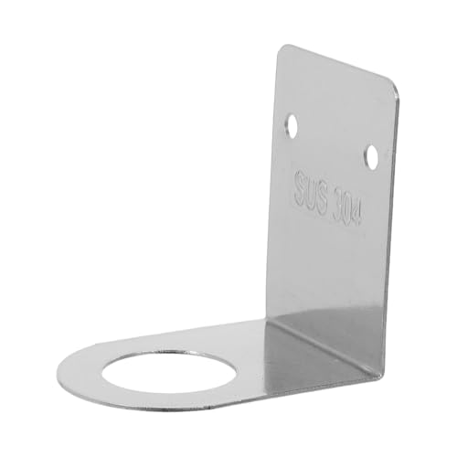 Frcolor 4個ステンレス製ソープディスペンサー壁掛けホルダー 耐湿性 清掃簡単な浴室用シャンプーボトル置き ガラス ル対応ネジ固定式収納