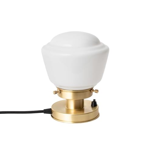 Lampe de Table High Button 20's en laiton massif de style Art Deco Trade