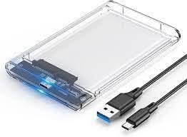 ALRITO 2.5'' Hard Drive Enclosure | 6 Gbps USB 3.1 Type C to SATA III External Hard Drive Transparent Case for SSD, HDD Compatible with PC, Laptop, TV (USB C 3.1 Transperent)-image-33