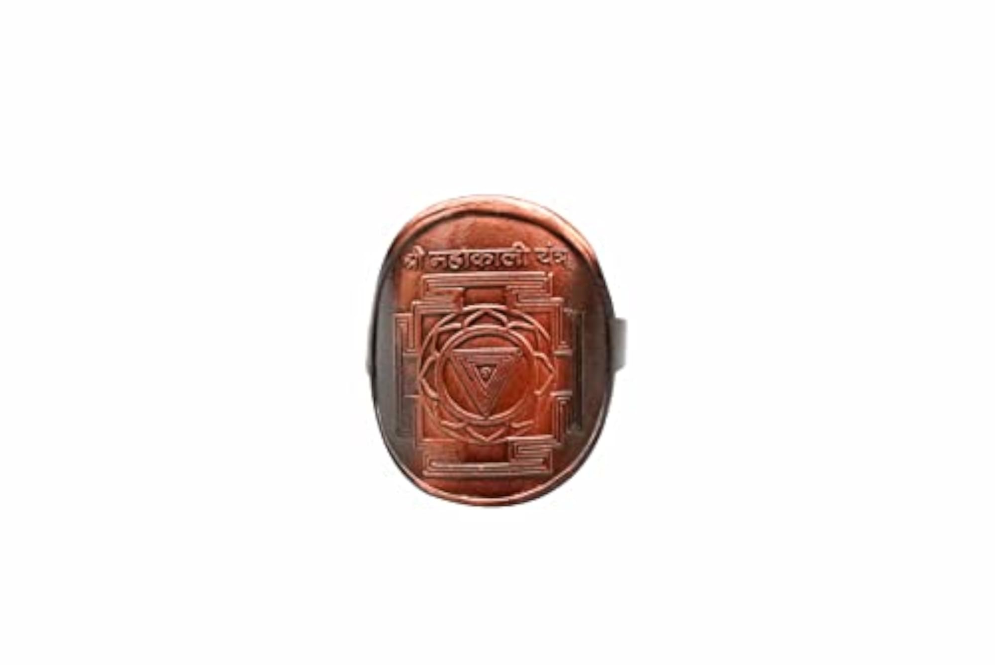 Shree MahaKali Yantra Ring in Antique Finish