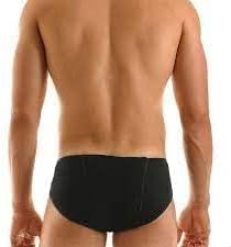 4 X Indian Traditional Underwear Black Langot Supporter loincloth Underpants Briefs Organic Cotton Black Color, Gym Wrestler Underpants Lankot Common Free Size (4 pc)2