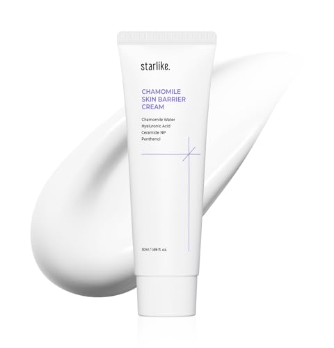 starlike Chamomile Skin Barrier Face Cream I 1.69 Fl Oz (50 ml) I 100-Hour Lasting I Deep Hydrating, Moisturizing & Balancing I Korean Skin Care I Panthenol, Peptides, Cholesterol & Fatty Acids