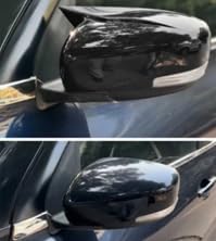 Side Mirror Cover for Swift 2012-2017 with Indicator Cut Model, ABS Material, Self-Adhesive Installation, Set of 2 LH & RH, Decorative Car Exterior Accessory Glossy Black Colour-picture-25