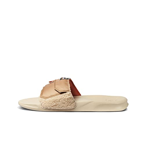 Reef Men's Jacket Stash Slipper, Tan/Tan, 9 #TOP21