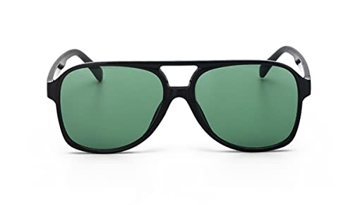 IKANOO Vintage Aviator Sunglasses for Women Men Retro Oversized Frame 70s Glasses Yellow Lens Shades2