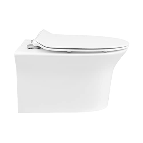 Cascade Wall-Hung Elongated Toilet Bowl #TOP3