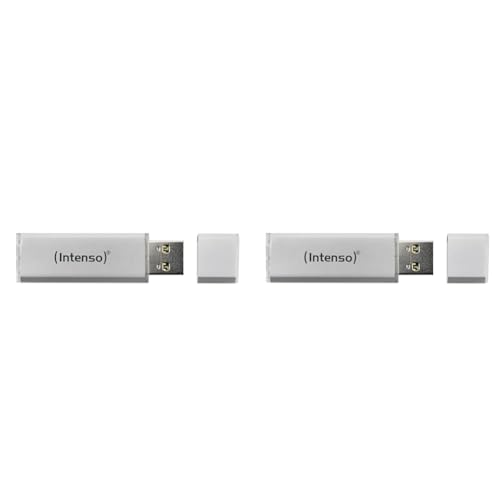 Intenso Ultra Line, 32GB Speicherstick, USB 3.2 Gen 1x1, Silber (Packung mit 2)