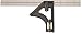 Johnson 12 in. L x 4-7/8 in. H Steel Combination Square Gray