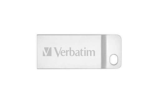 Image of Verbatim 98750 Metal Executive USB Flash Drive 64GB | USB 2.0 Memory Stick | Premium Silver Metal Pen Drive | Portable USB Storage for Laptop, PC, MacBook, Desktop, Smart TV & Car Audio
