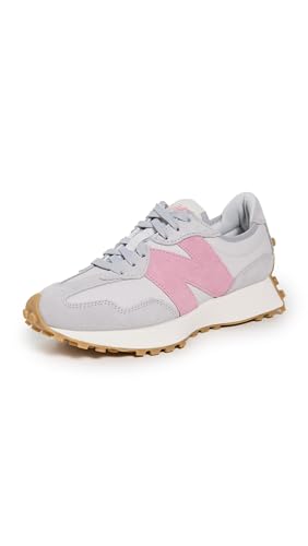 Image of New Balance Women's 327 Sneaker, Raincloud /Pink Taffy, 5