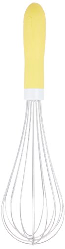 遠藤商事 業務用 TKG 抗菌カラーハンドル泡立 30cm イエロー SUS304・ナイロン・ポリプロピレン 日本製 BAW3208