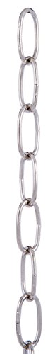 Image of B&P Lamp Nickel Plated 10 Gauge Oval Chain