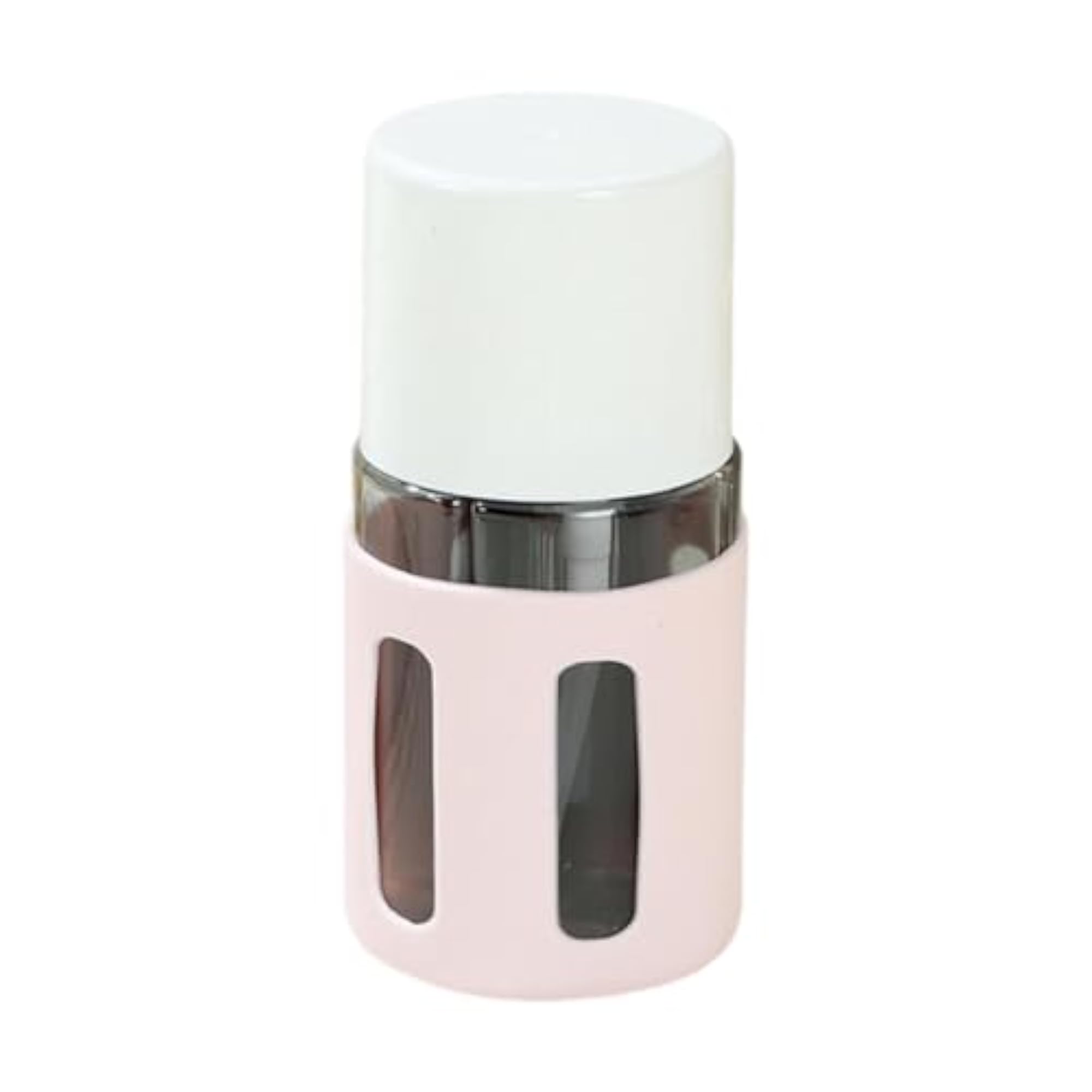 4 in 1 Travel Bottles, Compact Travel Containers, Pink