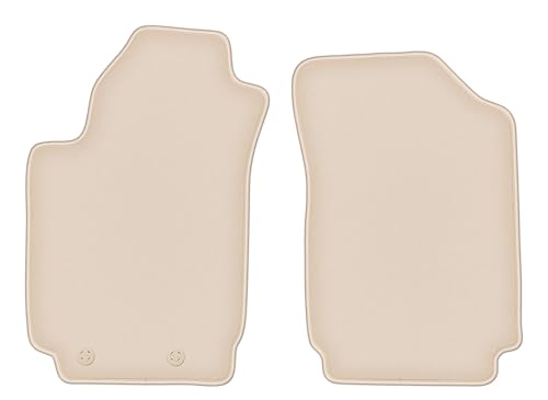 Tapis auto Fiat Stilo beige sur mesure set avant velours pour berline et break 2000-2008
