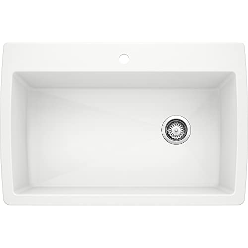 BLANCO White 440195 DIAMOND SILGRANIT Composite Kitchen Sink