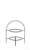 Dieses zweistöckige Etagere aus der ASA Selection wurde aus Edelstahl in der Farbe Schwarz gefertigt