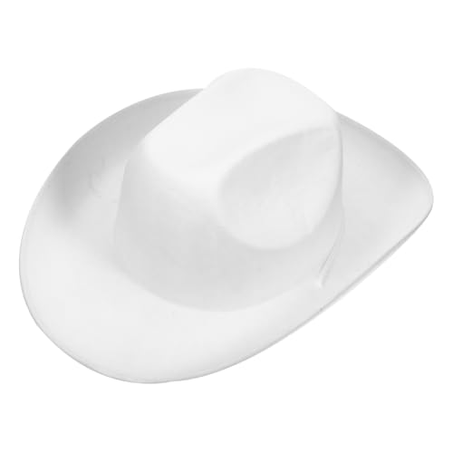 Chapeau à paillettes pour femme blanc style western chapeau de cow-boy fête