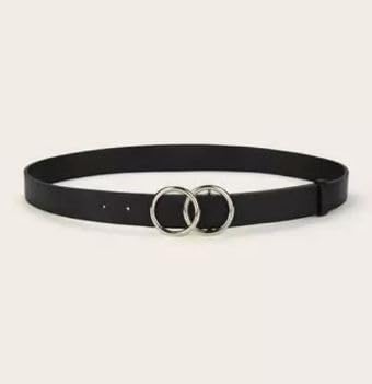 Fancy Buckle Skinny Leather Waist Belt Adjustable for Women Dresses Sarees Jumpsuits Formal Outfits Black-image-8