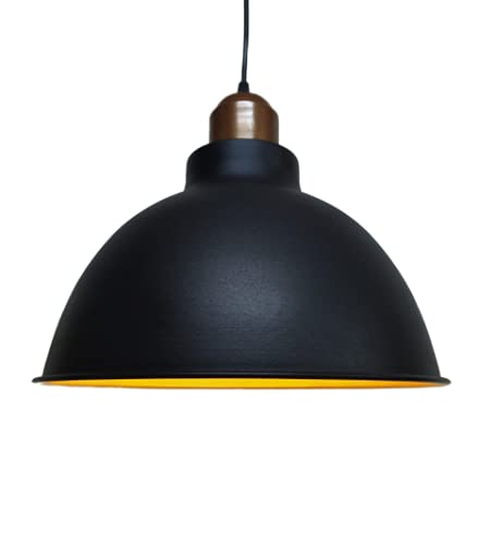 Rsylight Metal Siyah Bakır Duylu Retro Dekoratif Rustik Kafe Mutfak Sarkıt Avize Siyah RT8091000