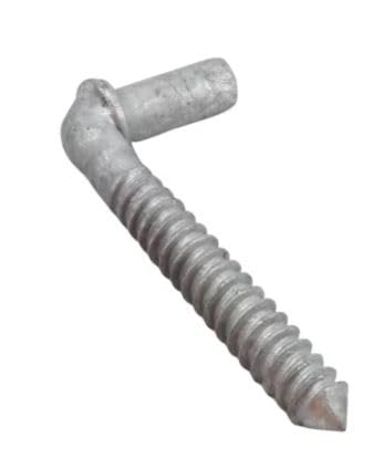 Male Lag Screw Gate Hinge 5/8" x 4 1/2" (Adjustable) Galvanized Steel (Set of 10)