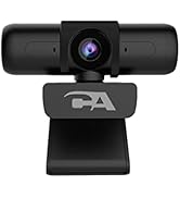 CA Essential Super HD Webcam (WC-3000) 1080p 5MP - Zoom Certified USB Webcam, 5MP Super HD Webcam...
