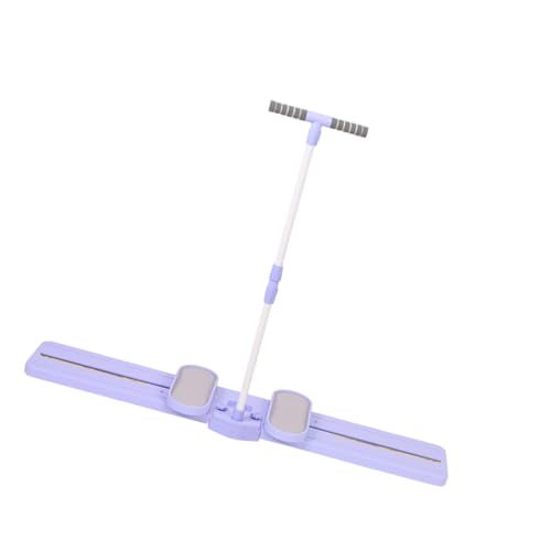 Máquina de esquí de fitness, fortalecedor pélvico y de cadera multifunción, máquina de ejercicio de piernas, entrenador de esquí plegable con mango equipo de ejercicio