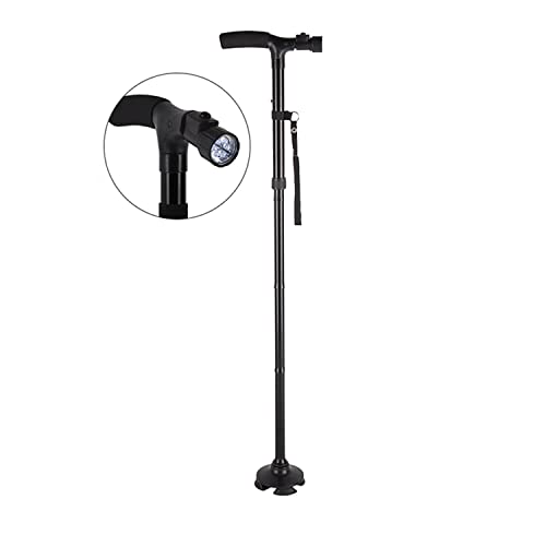 Cane de marche pliante en aluminium avec 10 réglages de hauteur