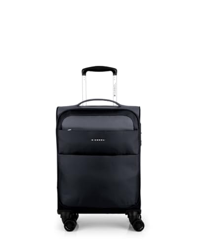 Gabol   Maleta de Cabina Blanda Cloud 55x38x20 cm   Equipaje de Mano Ligero 2kg con Capacidad 35L   4 Ruedas Dobles y Cerradura TSA   Diseño Español en EVA Resistente y Flexible   Negro