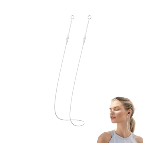 Magnetic Silicone Earplug Lanyard – Flexible, Tug‑Resistant Safety Connector Cord with Removable Tips for Secure Earbud & Earplug Retention in Travel, Sports & Daily Use (No Earplugs Included)