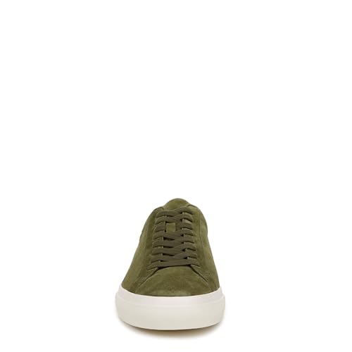 Vince Mens Fulton Lace Up Casual Fashion Sneaker Olive Smoke Green Suede2