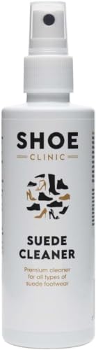 Shoe Clinic Suede Cleaner | Deep Clean Dress Shoes, Trainers, Boots, Heels, Sandals, and More | Natural Quick Drying Premium Shoe Cleaner |125 ml