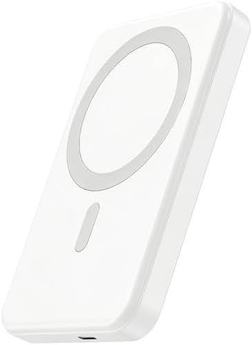 Inalámbrico Power Bank, Magnético Batería Externa 10000mAh, 20W C...