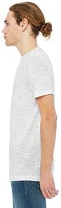 Bella mens Unisex Jersey Short-Sleeve V-Neck T-Shirt(3005)-WHITE SLUB-L - Image 4