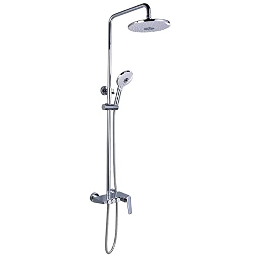 Pomme de douche de pluie haute pression avec robinet de baignoire mural 3 fonctions