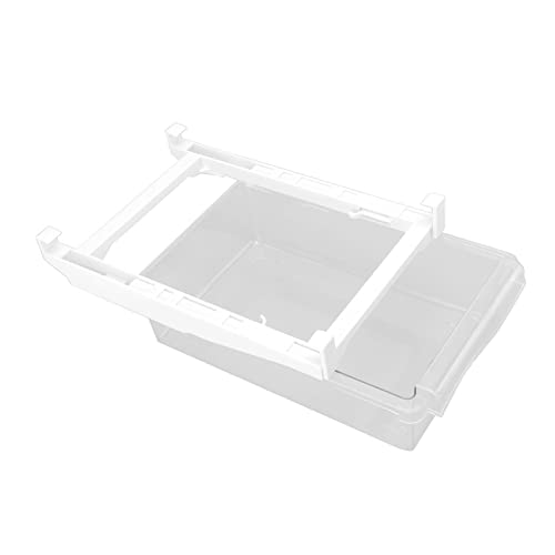 OPPWONG Soporte para Huevos para Frigorífico, Organizador para Frigorífico, 1 Rejilla, Organizador para Frigorífico, Almacenamiento con Mango Extendido para Bebidas, Verduras, Carne,
