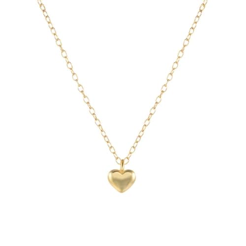 Collier pendentif coeur rond pour femmes LXGGUC le cadeau idéal en bijoux fins