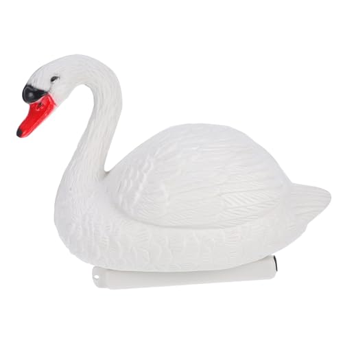 Cabilock Cygne Flottant pour Bassin Statue Réaliste de Cygne pour Décoration de Jardin Extérieur Ornement de Bassin pour Aménagement Paysager