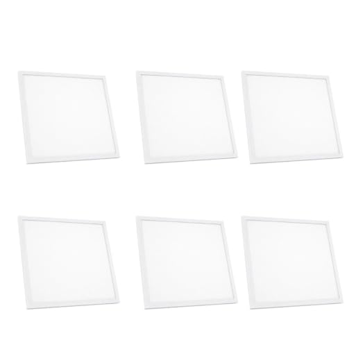 Image of 40W LED Panel Light 2x2 Feet Cool White, Square Ceiling Panel Light, Surface Mounted LED Light for Office, Shop, School, Hospital, Commercial Buildings & Home Lighting (Pack of 6)