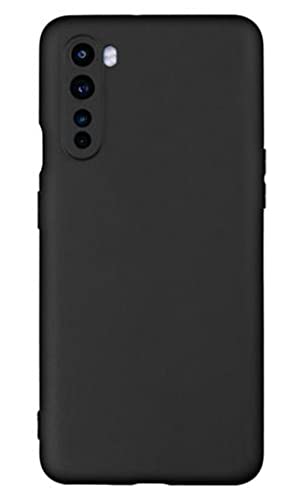 Image of Mobile Back Cover Case for Oneplus Nord (2020 Earlier Model) (Silicone Case|CameraProtection|Black SC1510)