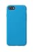 Produktbild cellularline Sensation Backcover Soft Touch Silikon Case Weiche Kratzfeste Mikrofaser Innenfutter, passend für: iPhone 8/7/6 Fluo blau