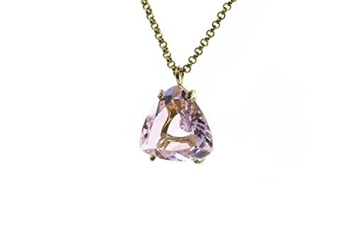 Collier quartz rose trilliant colliers de pierres fines faites à la main femmes