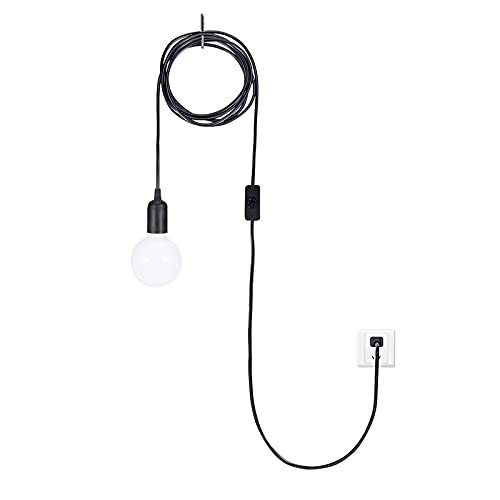 Aryalight 2-Pack Hanging Light Cord,15 Ft Plug In Pendant Light Cord With On/Off Switch E26 E27 Socket (No Bulb Included) Hanging Lantern Cord, Black… #TOP6