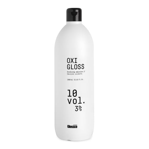 GLOSSCO PROFESSIONAL - Agua Oxigenada en Crema Oxigloss 20 Vol. 6%, 1000 ml, Emulsión Oxidante Hidratante, Brillo y Protección Capilar, Favorece una Mezcla Fluida y Delicada, Resultados Profesionales