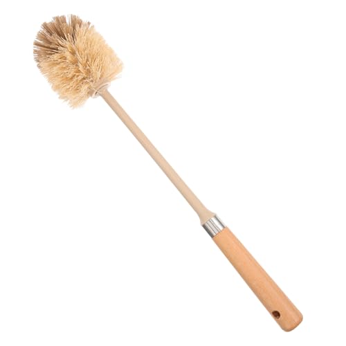 BESTYASH Cepillo para Inodoro con Mango Antideslizante Escobilla Multifuncional para Baño Cocina y Hotel Herramienta Práctica para Limpieza Profunda