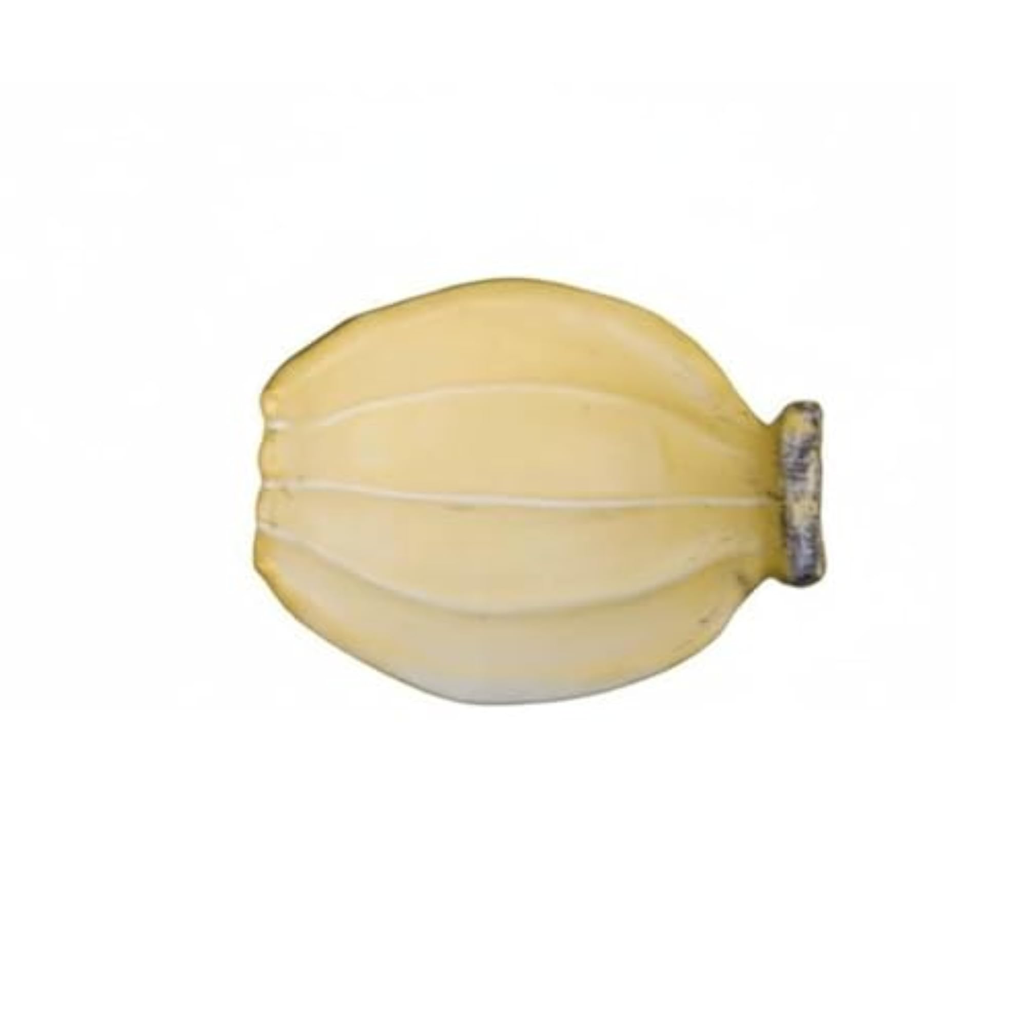 Ivory Banana Glazed Ceramic Tableware, Decorative Dipping Dish