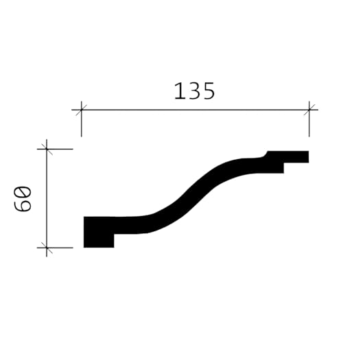 Corniches 150131 Profhome moulures pré-apprêtées polyuréthane